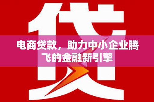 芷江电商贷款，助力中小企业腾飞的金融新引擎