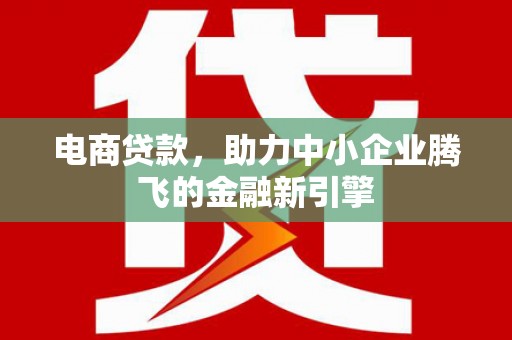 芷江电商贷款，助力中小企业腾飞的金融新引擎