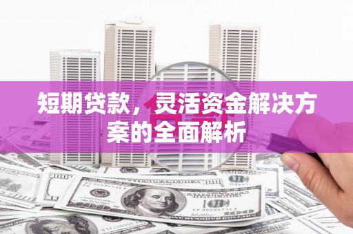 芷江短期贷款，灵活资金解决方案的全面解析