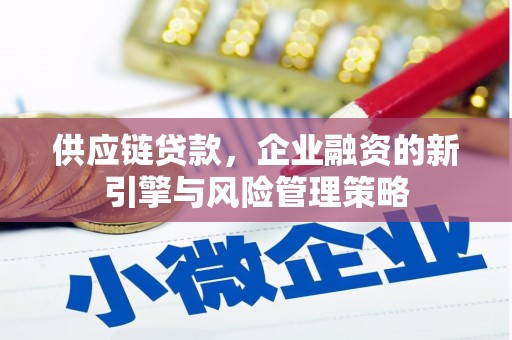 芷江供应链贷款，企业融资的新引擎与风险管理策略