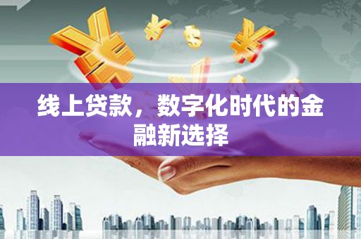 芷江线上贷款，数字化时代的金融新选择