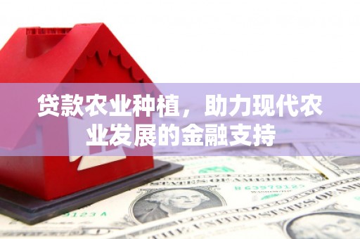 芷江贷款农业种植，助力现代农业发展的金融支持